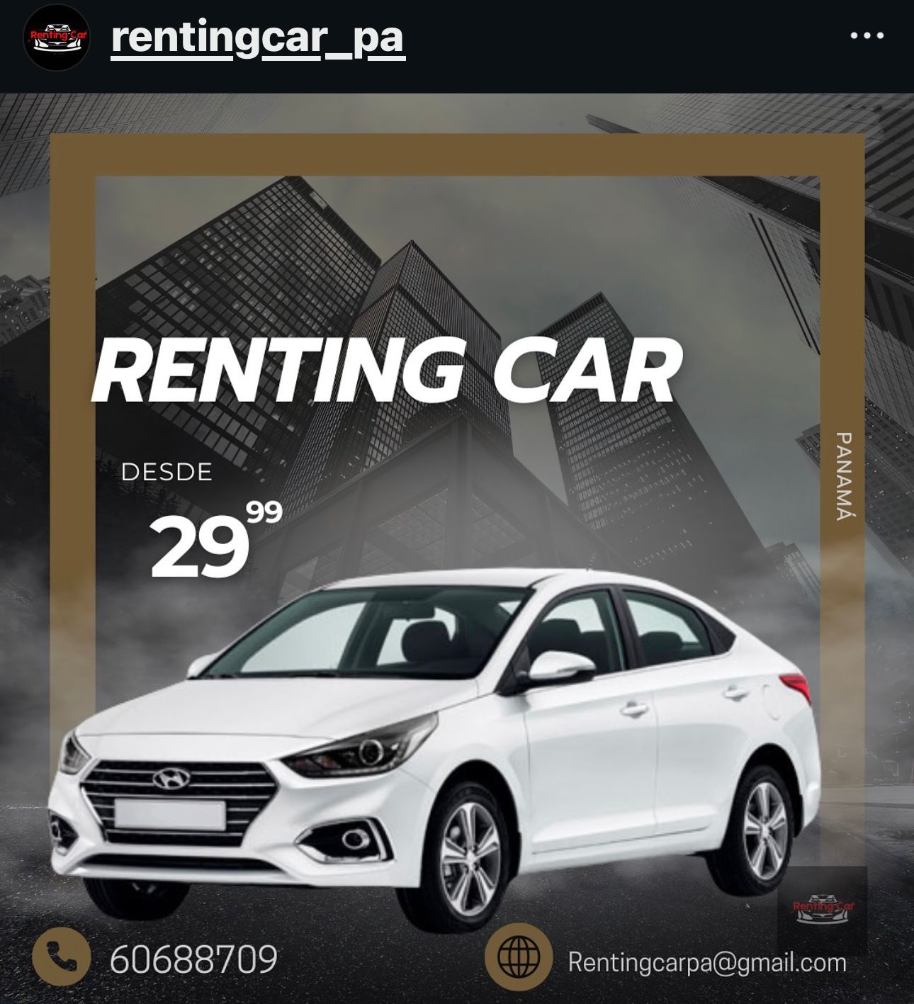 Renting car