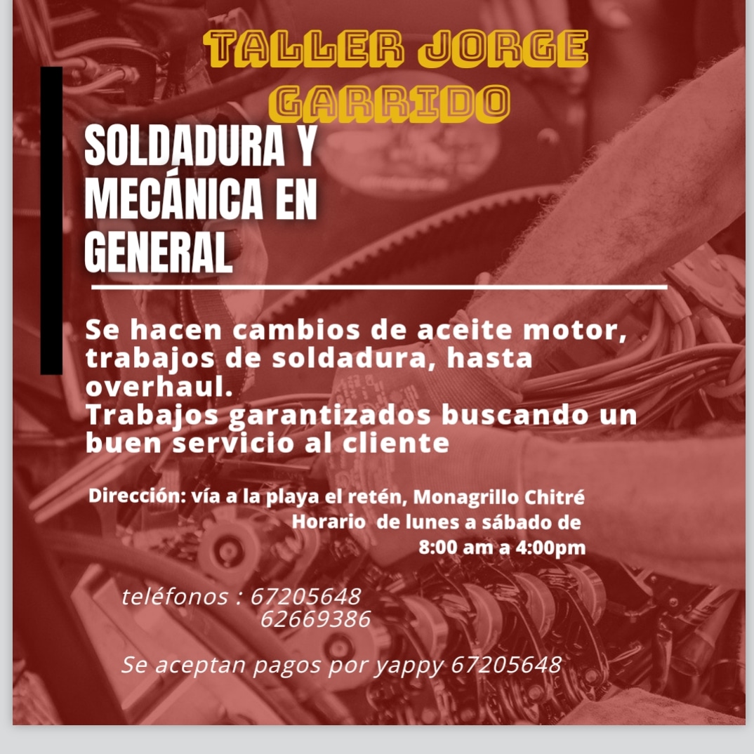 Taller de MECÁNICA Y SOLDADURA JORGE