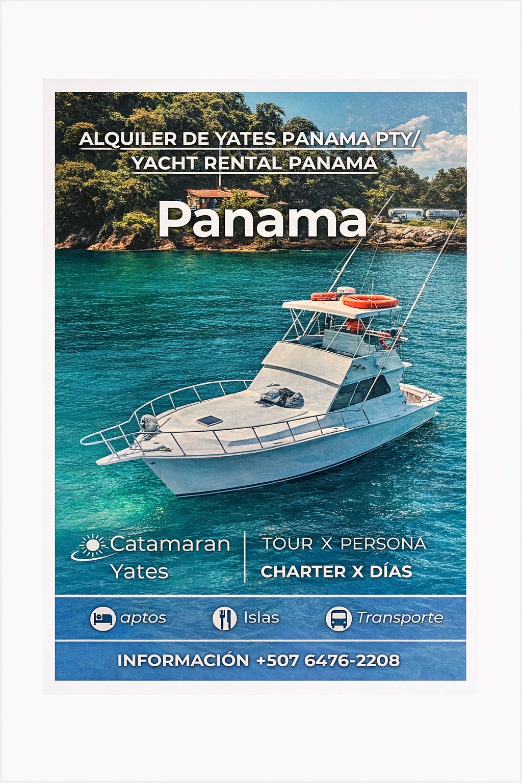 alquiler de yates panama pty
